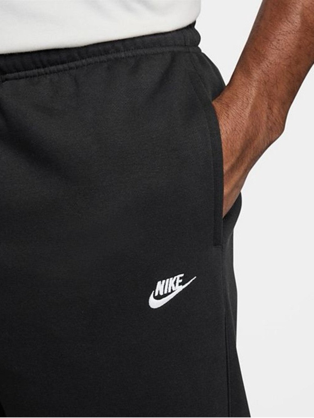 Nike Men’s Open Hem Fleece Pocket Sweatpants, Black, Size XXL - Picture 8 of 16
